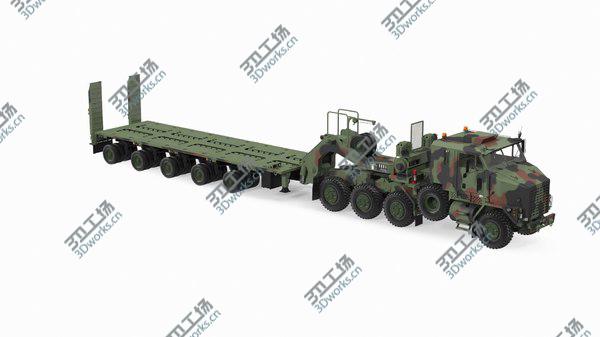 images/goods_img/20210312/3D Oshkosh M1070 Tank Transporter Tractor with M1000 Semi-Trailer Camo Clean Rigged/3.jpg